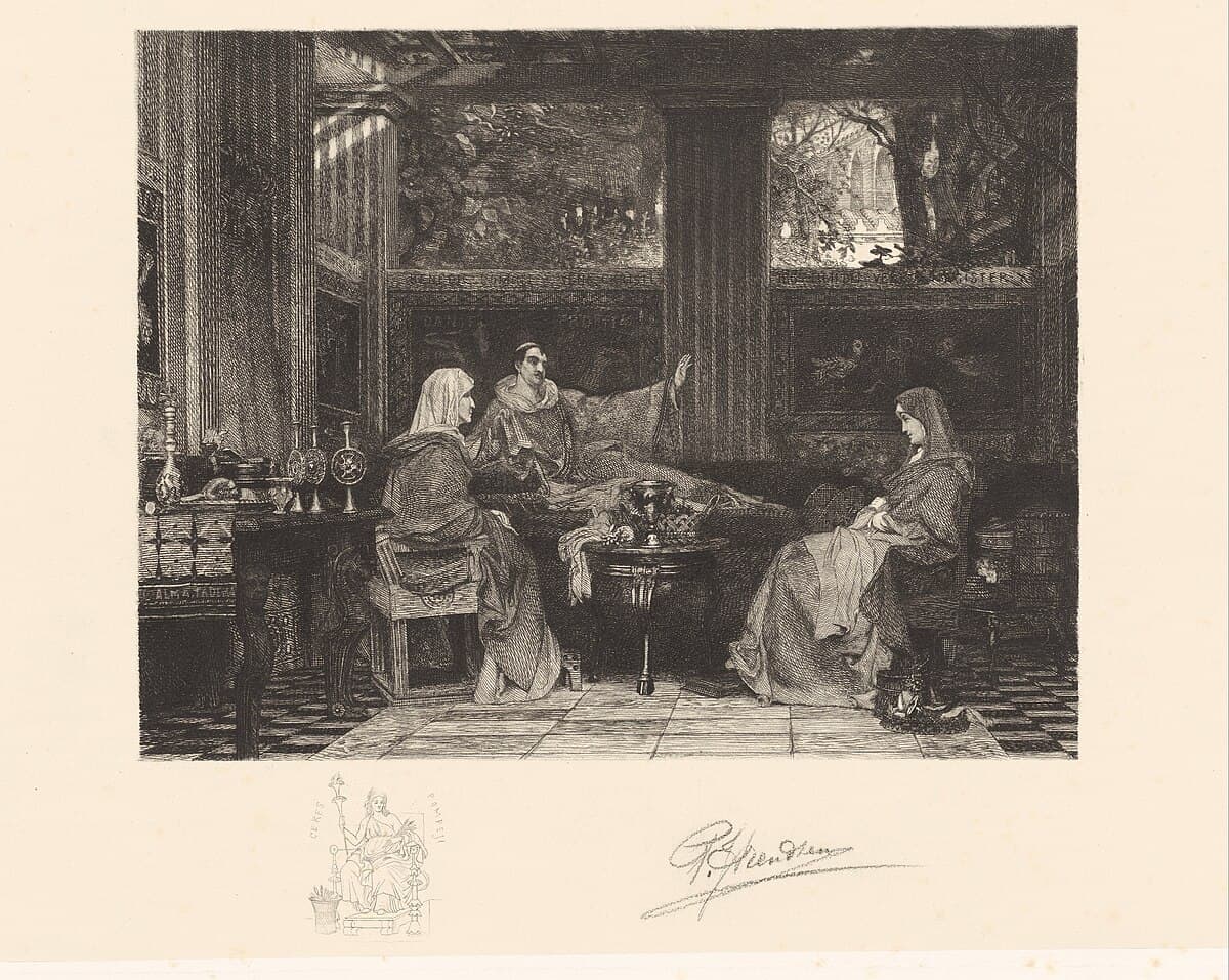 Venantius Fortunatus Reading His Poems to Radegonda VI