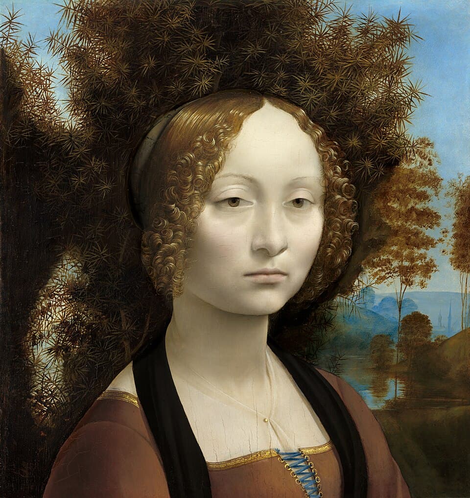 Portrait of Ginevra Benci by Leonardo da Vinci at National Gallery of Art