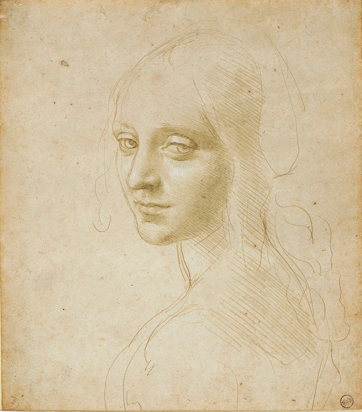 Woman's Head by Leonardo da Vinci