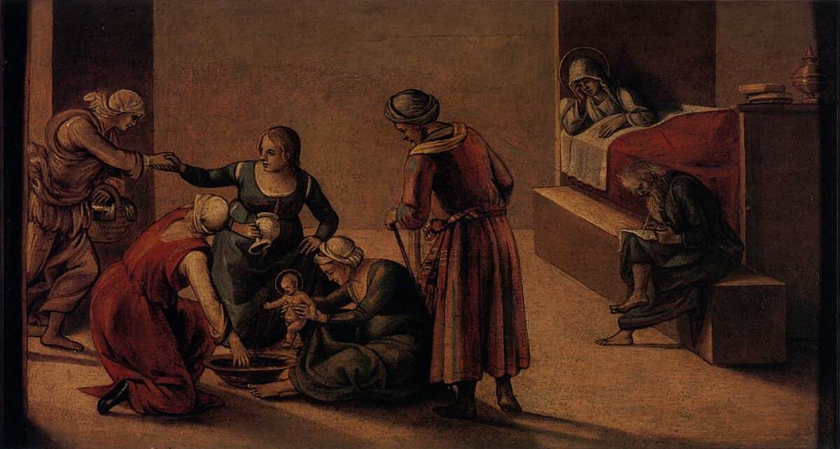 The Birth of the Virgin by Luca Signorelli