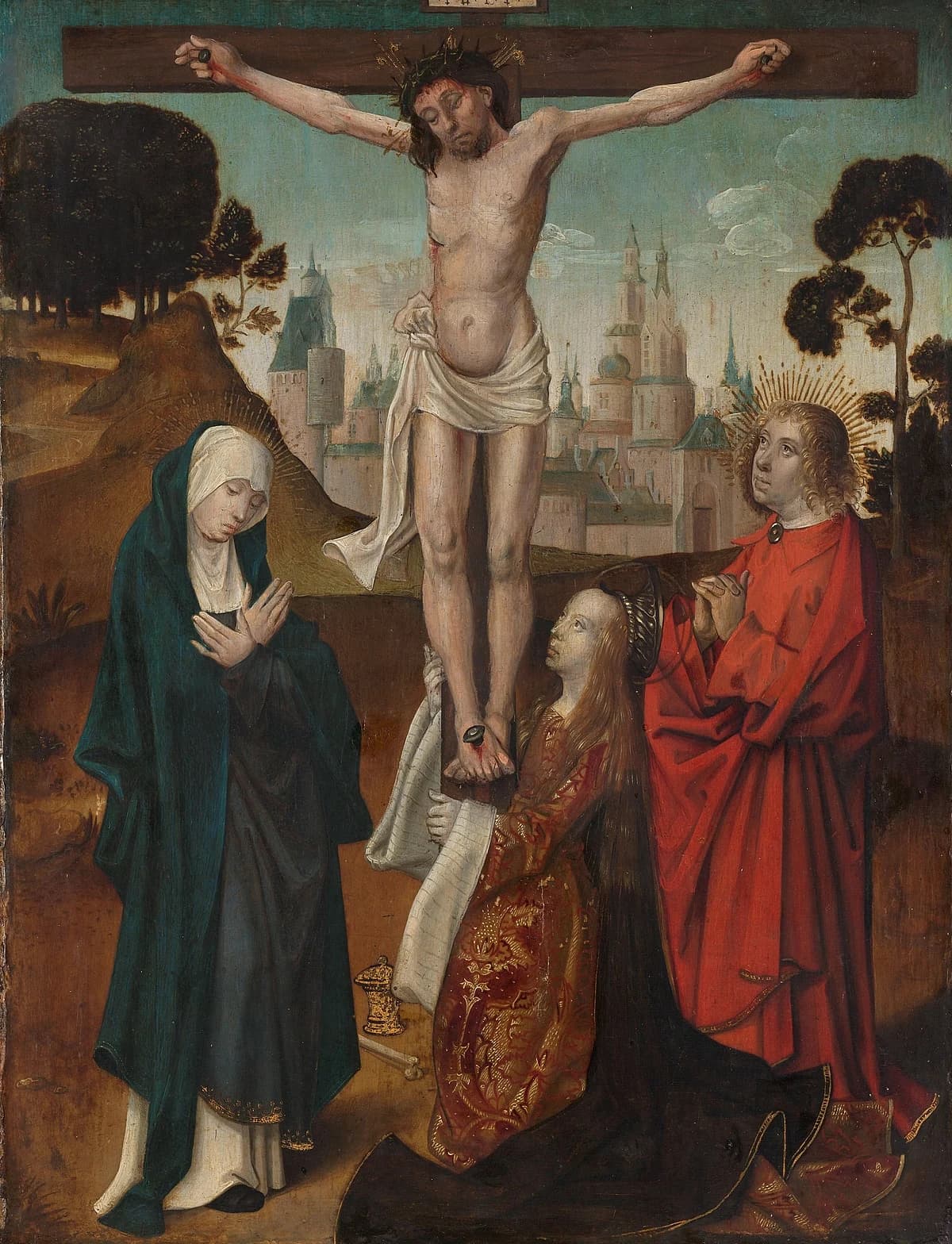 The Crucifixion with St. Mary Magdalen by Luca Signorelli