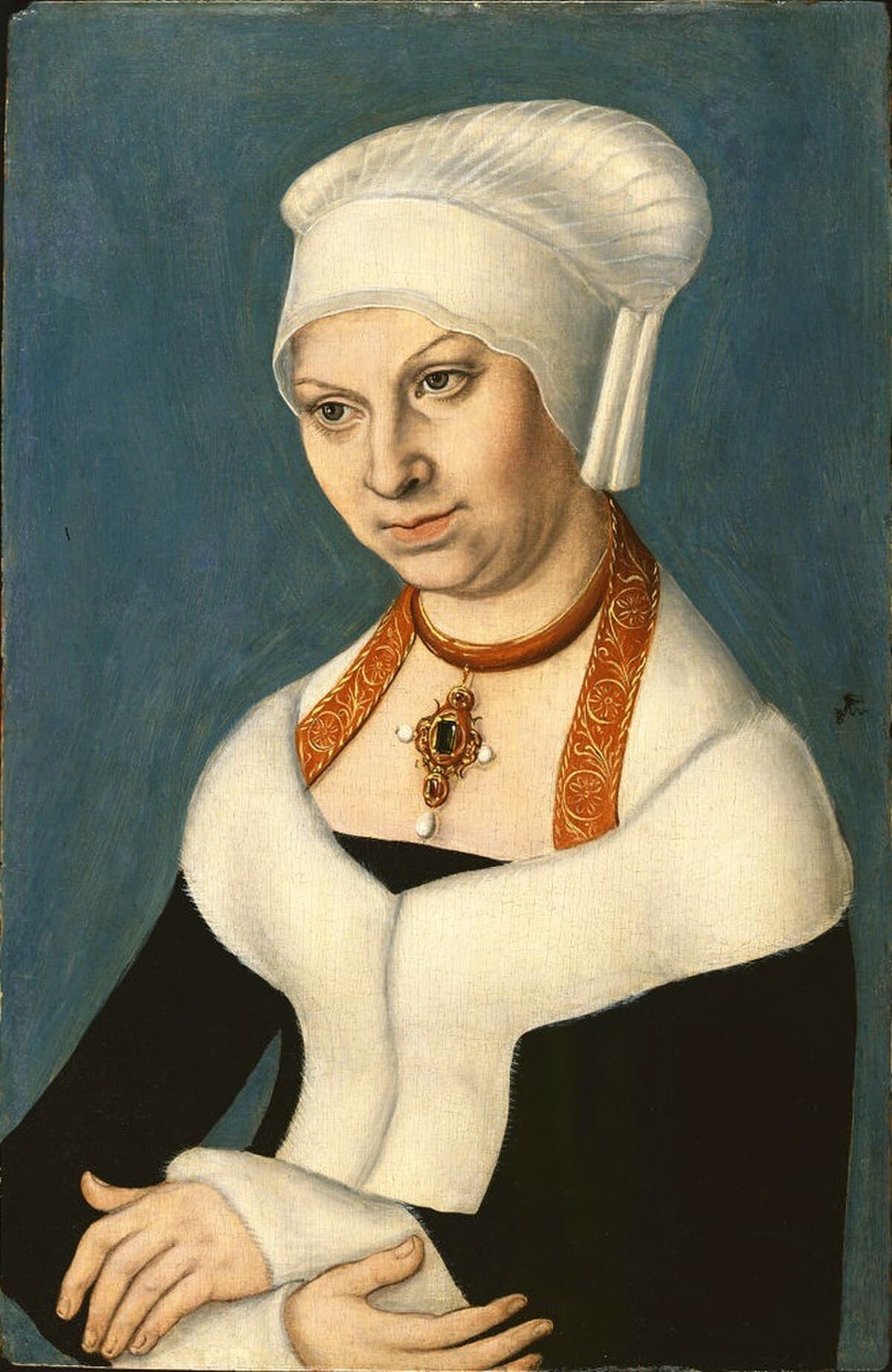 Portrait of Barbara, Duchess of Saxony by Lucas Cranach the Elder