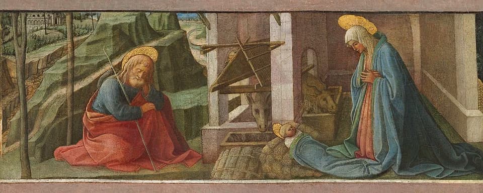 Madonna and Child with Two Angels by Filippo Lippi (1465), Tempera on panel at Uffizi Gallery, Florence