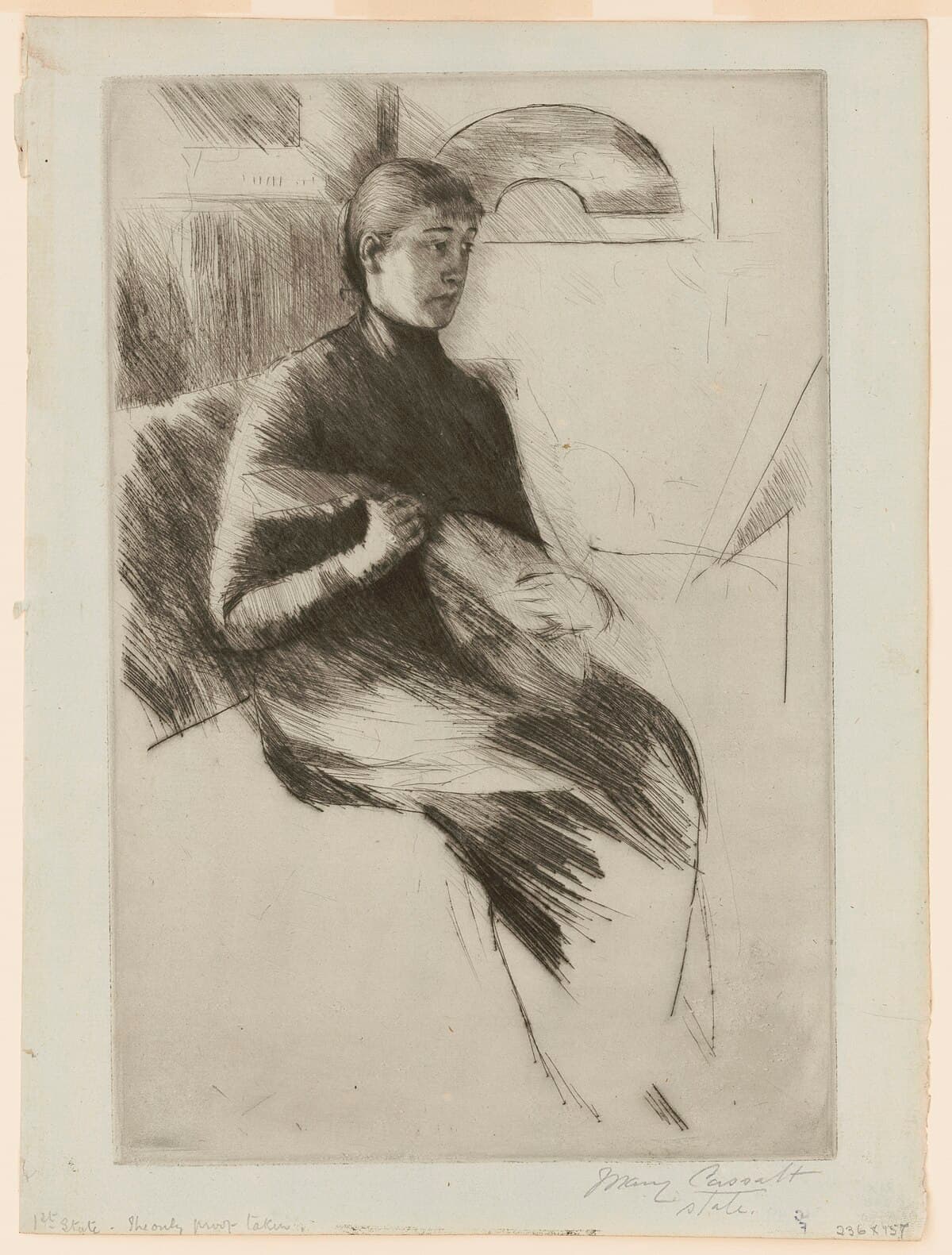 The Mandolin Player by Mary Cassatt