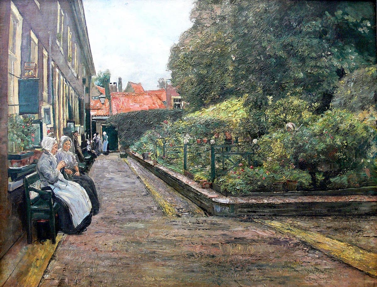 Stevenstift in Leiden by Max Liebermann