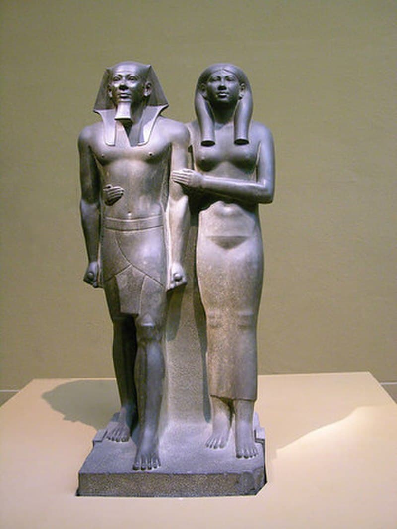 Menkaure and His Queen by Ancient Egyptian (Unknown)