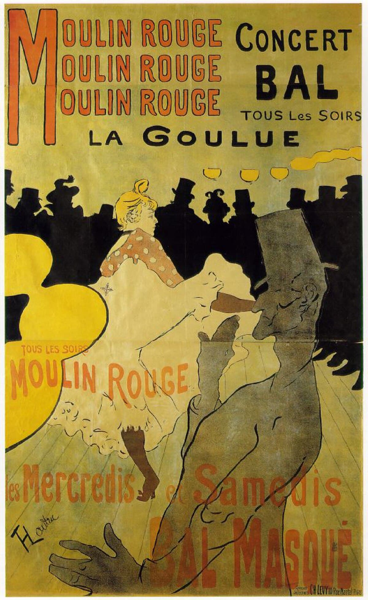 Moulin Rouge: La Goulue by Henri de Toulouse-Lautrec