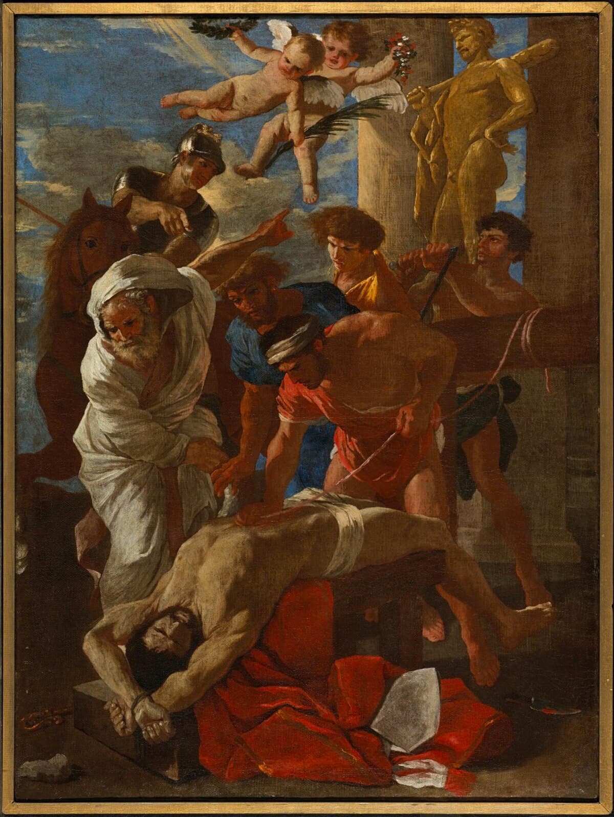 Martyrdom of St. Erasmus by Nicolas Poussin