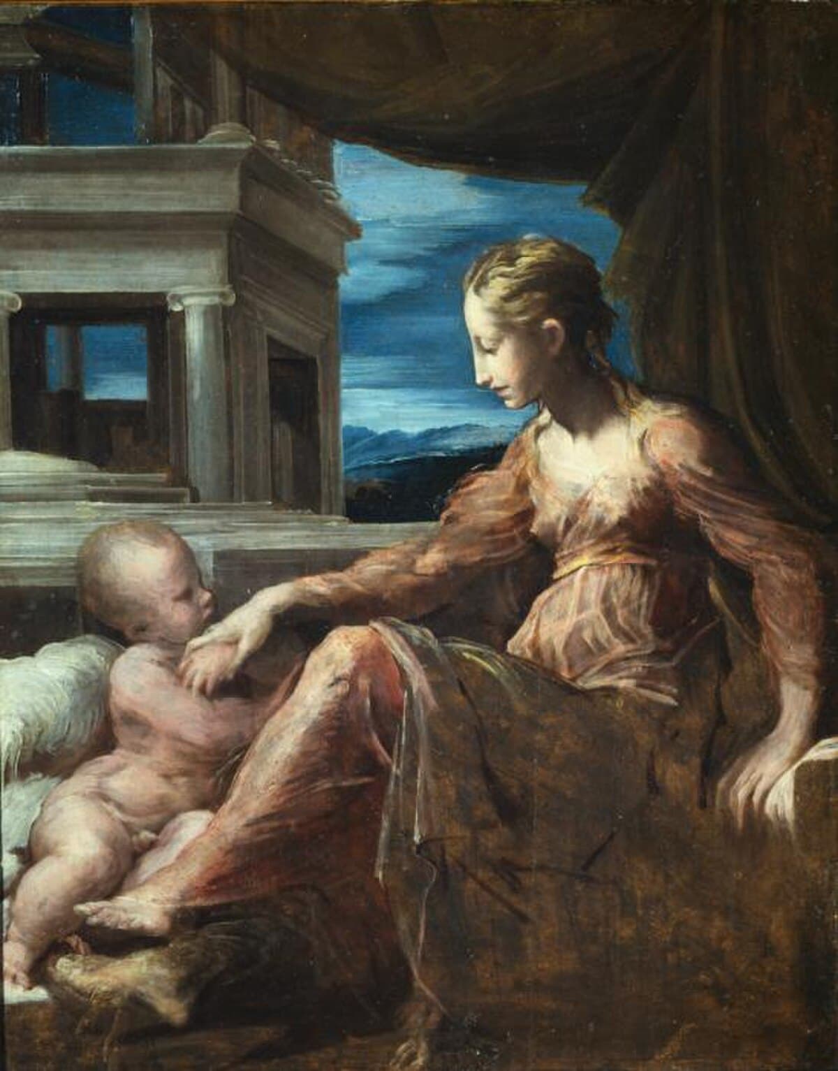Virgin and Child by Parmigianino