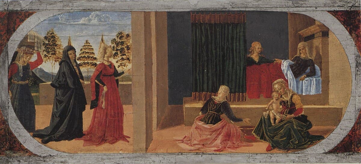 Birth of the Virgin by Perugino