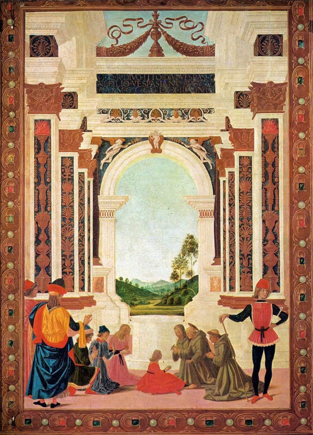 The Miracles of San Bernardino. The Healing of a Young by Perugino