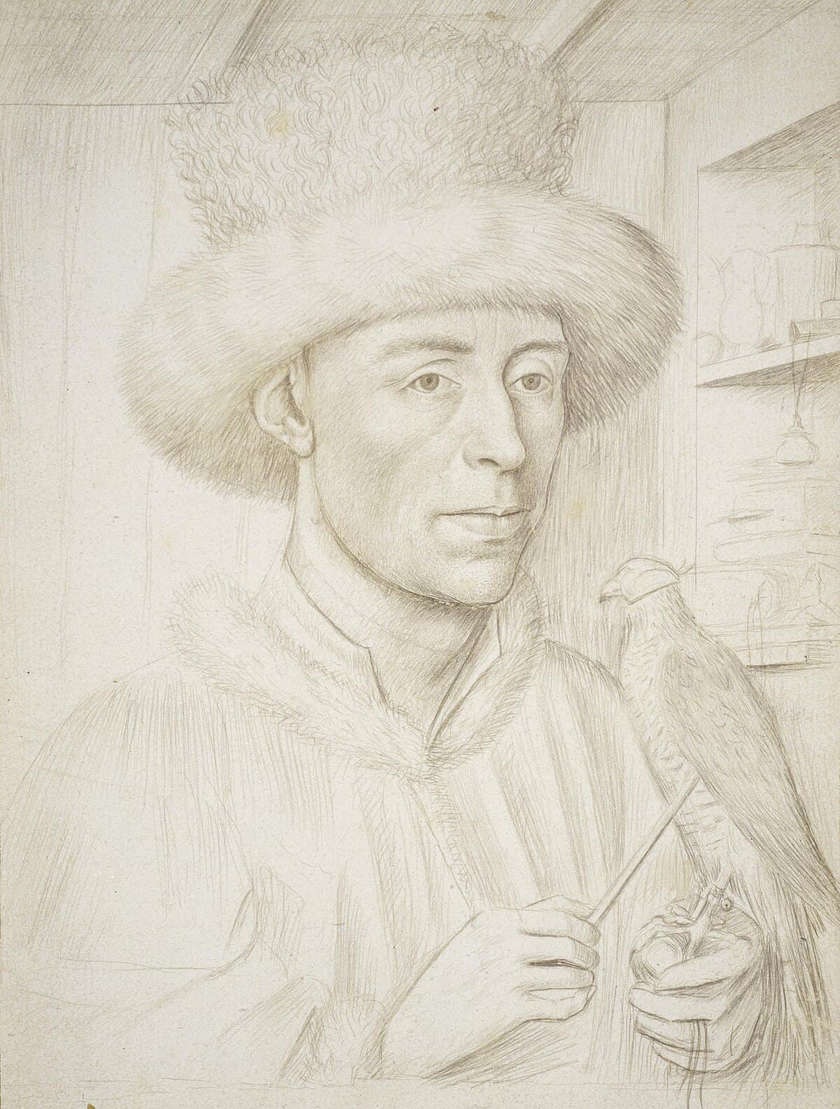 Portrait of a Man with a Falcon by Petrus Christus at Städel, Frankfurt am Main