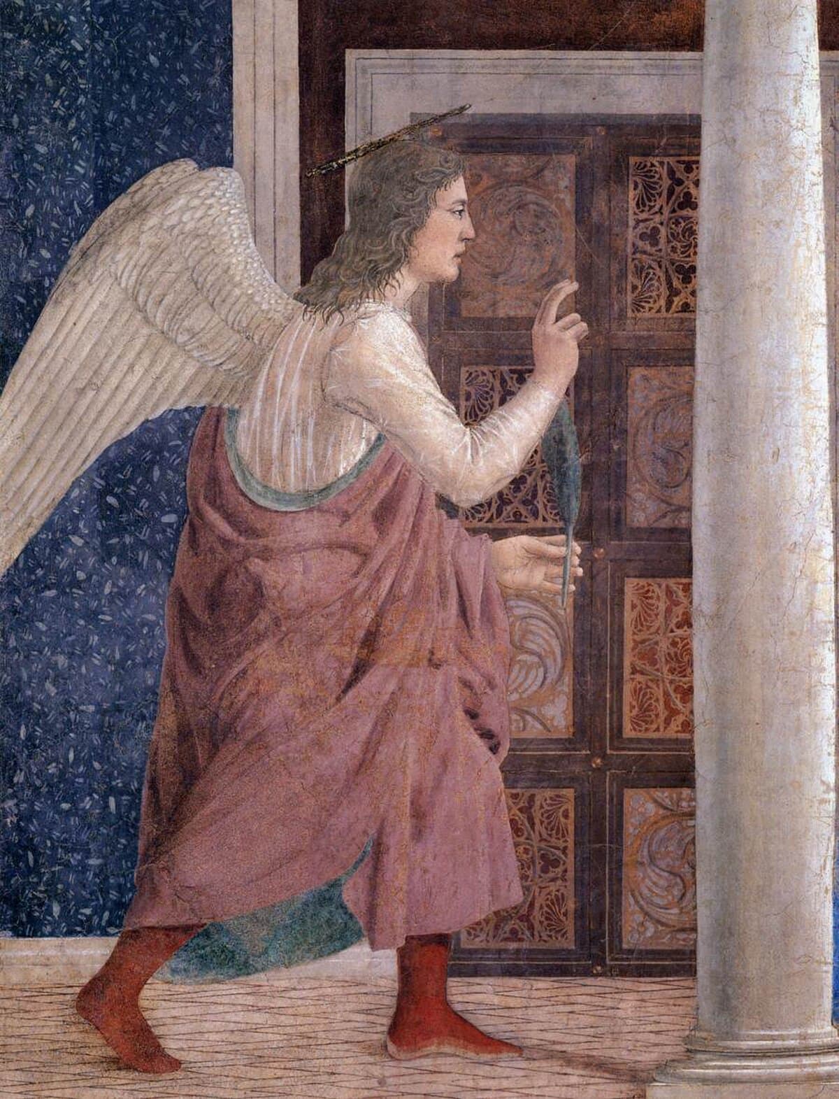 Annunciation (detail) by Piero della Francesca