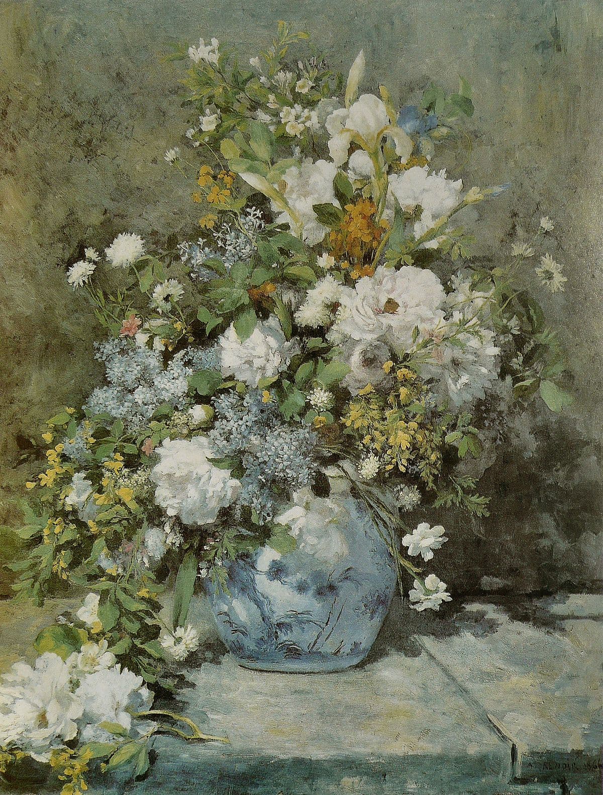 Spring Flowers by Pierre-Auguste Renoir
