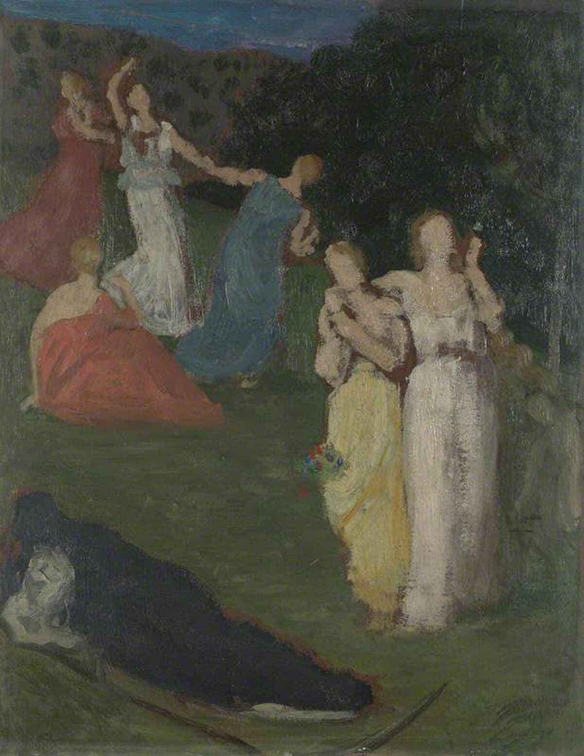 Death and the Maidens by Pierre Puvis de Chavannes