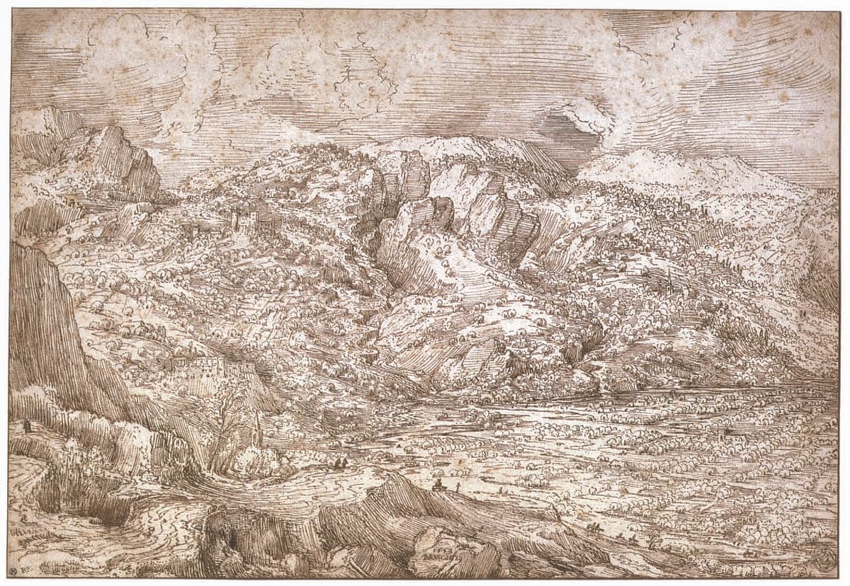 Alpine Landscape by Pieter Bruegel the Elder