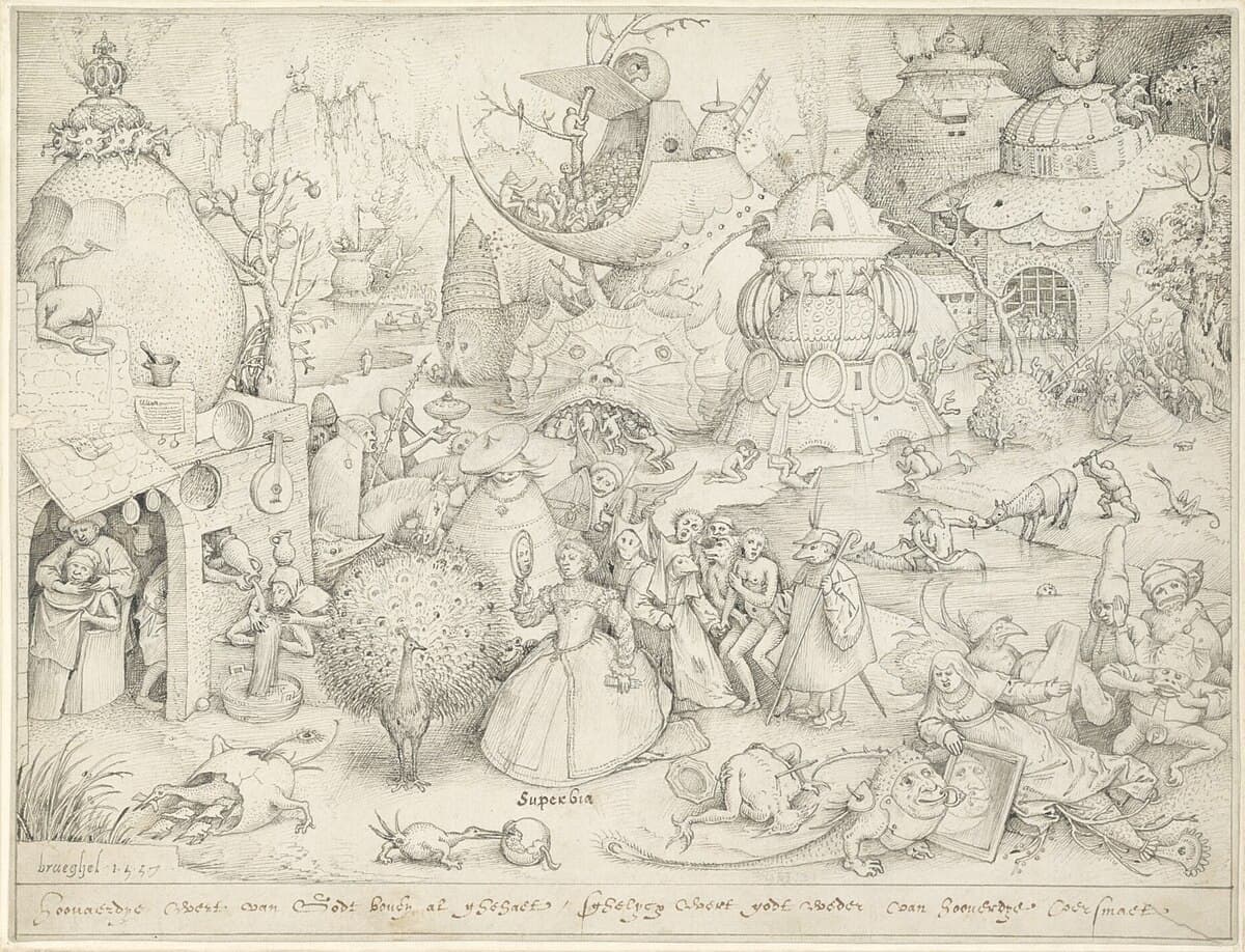 Pride by Pieter Bruegel the Elder at British Museum
