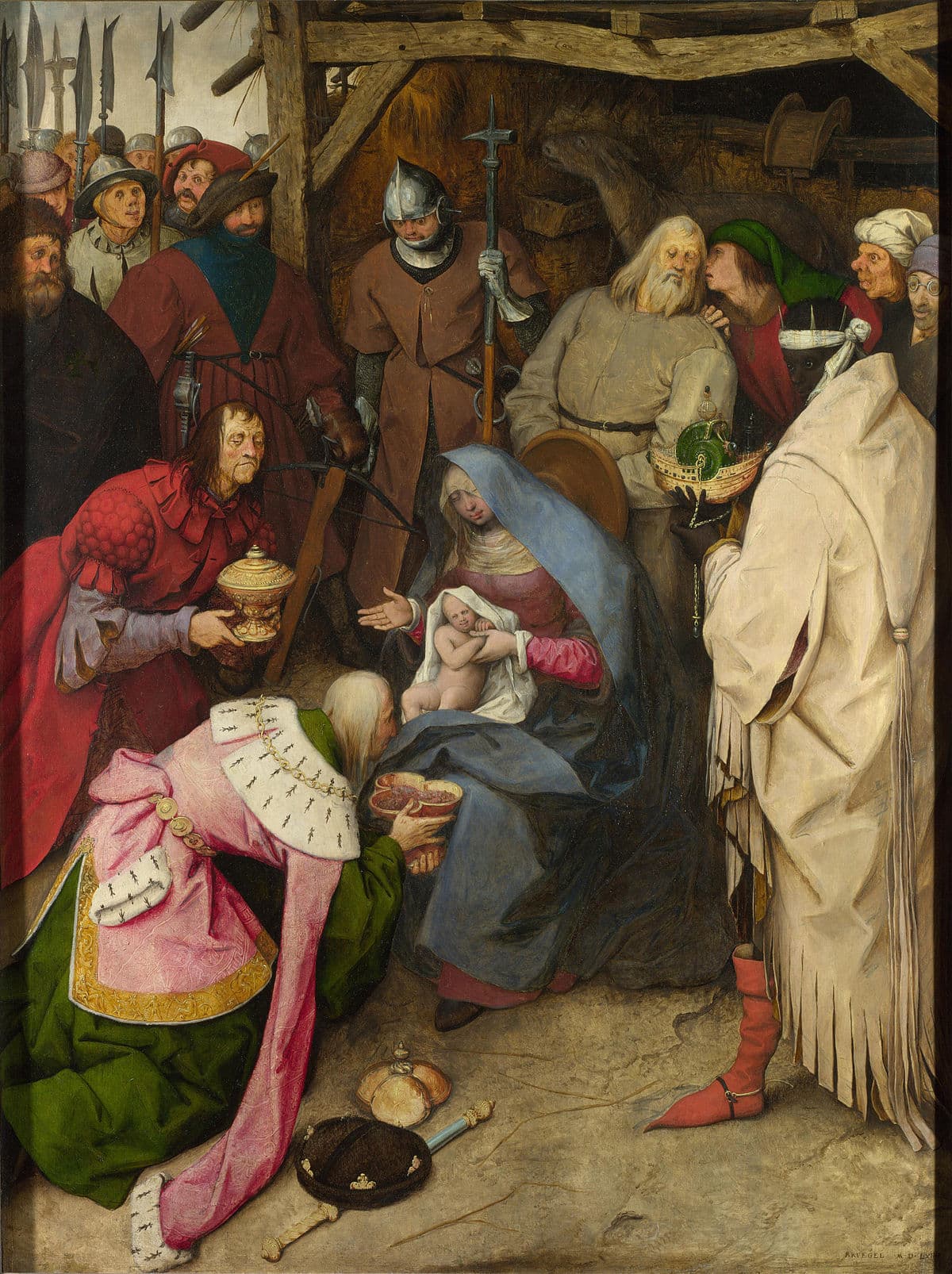 The Adoration of the Kings by Pieter Bruegel the Elder at Royal Museums of Fine Arts of Belgium