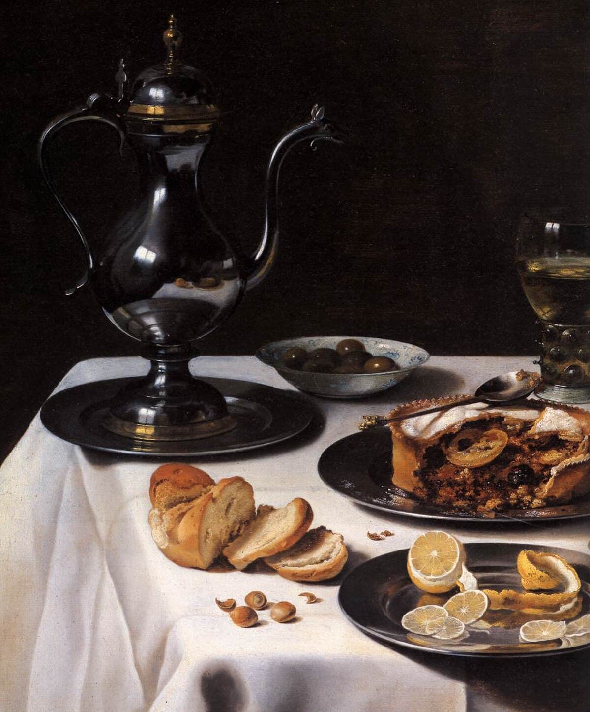 Still Life with a Turkey Pie by Pieter Claesz