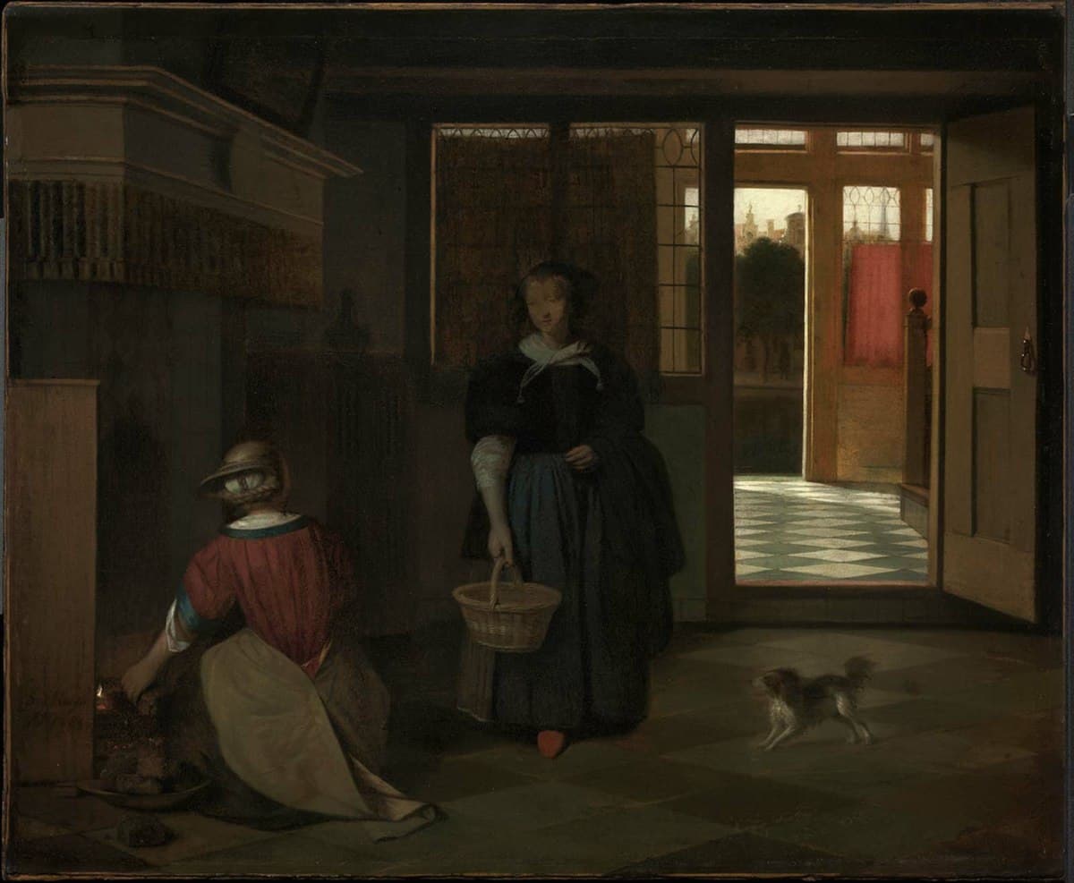 Interior of a Dutch House by Pieter de Hooch