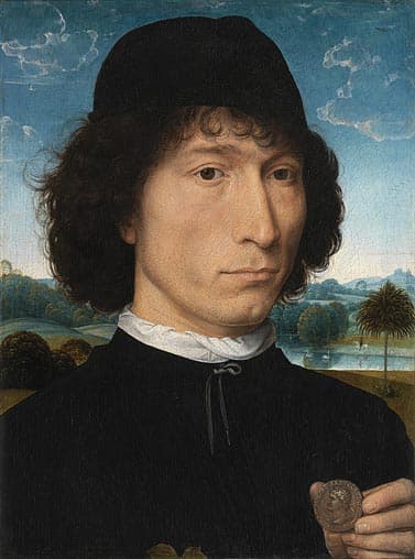 Portrait of a Man with a Roman Coin by Hans Memling