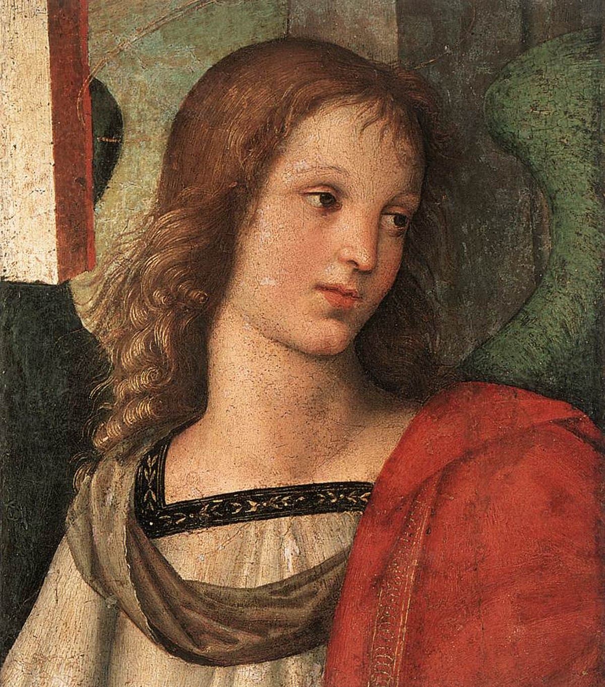Angel (fragment of the Baronci altarpiece) by Raphael