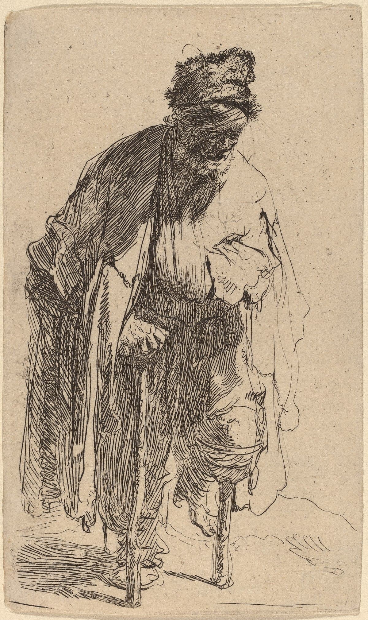 A Beggar with a Wooden Leg by Rembrandt van Rijn