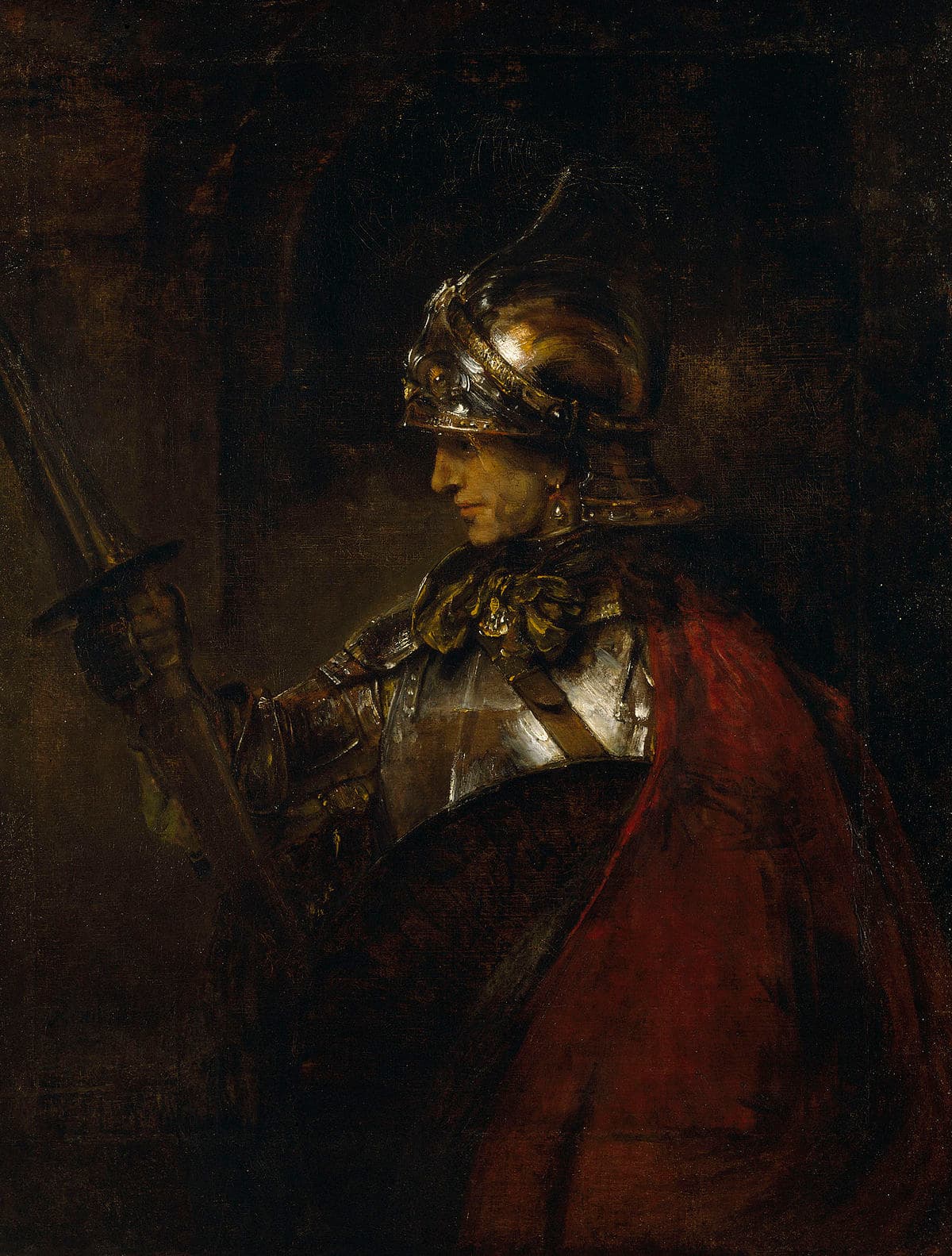 A Man in Armour by Rembrandt van Rijn