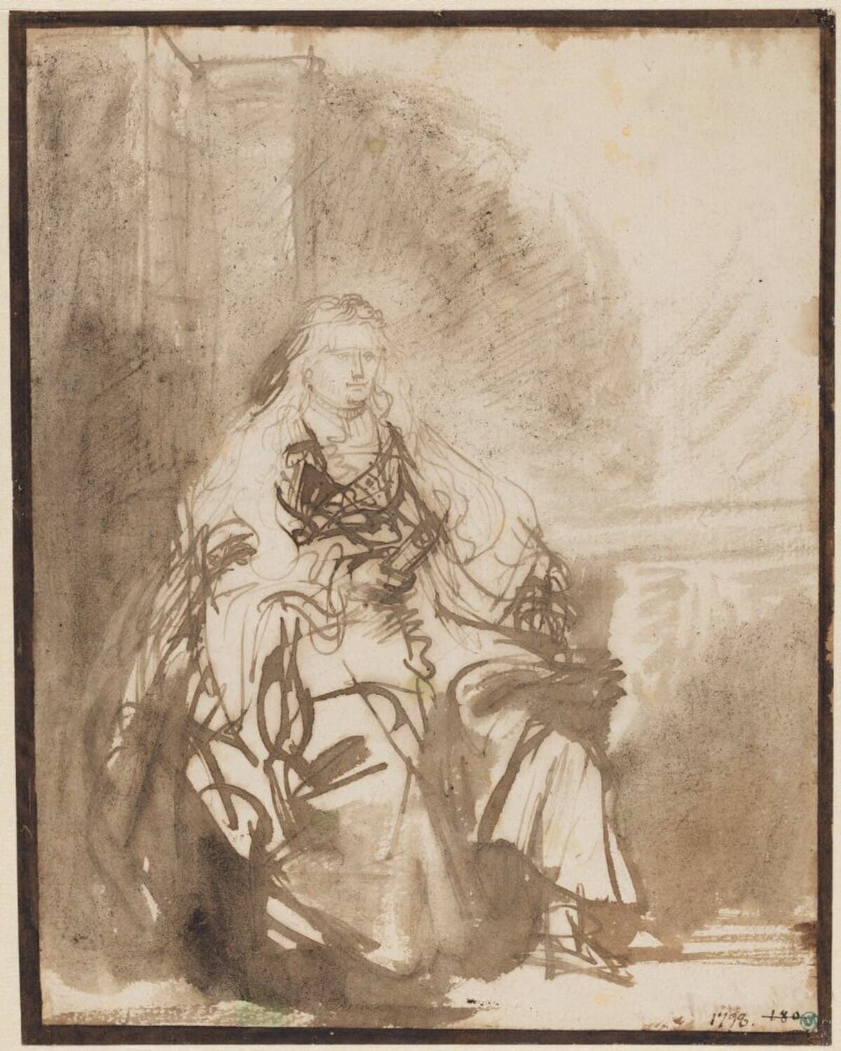 A Study for The Great Jewish Bride by Rembrandt van Rijn