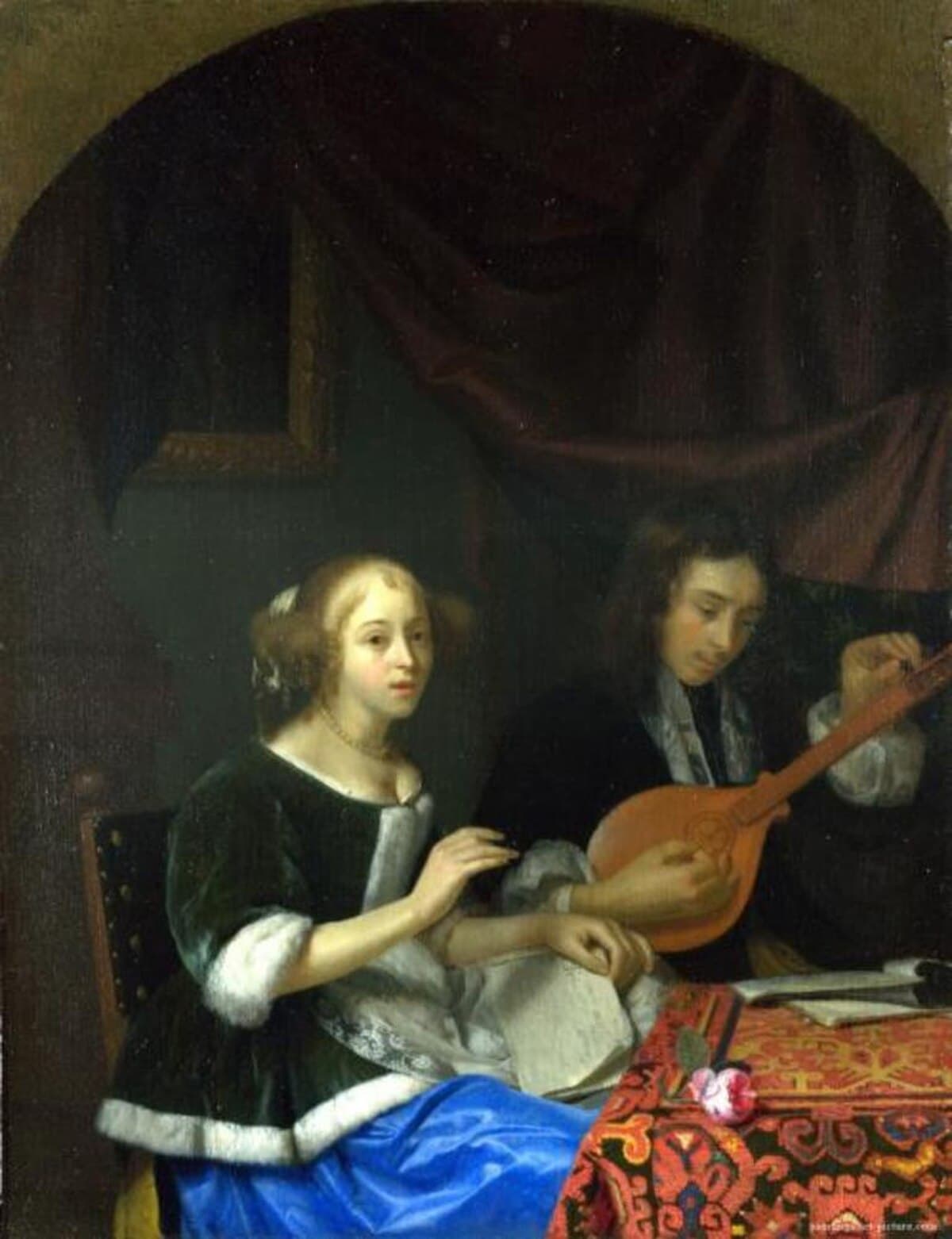 A Young Man Seated, Turned to the Left by Rembrandt van Rijn