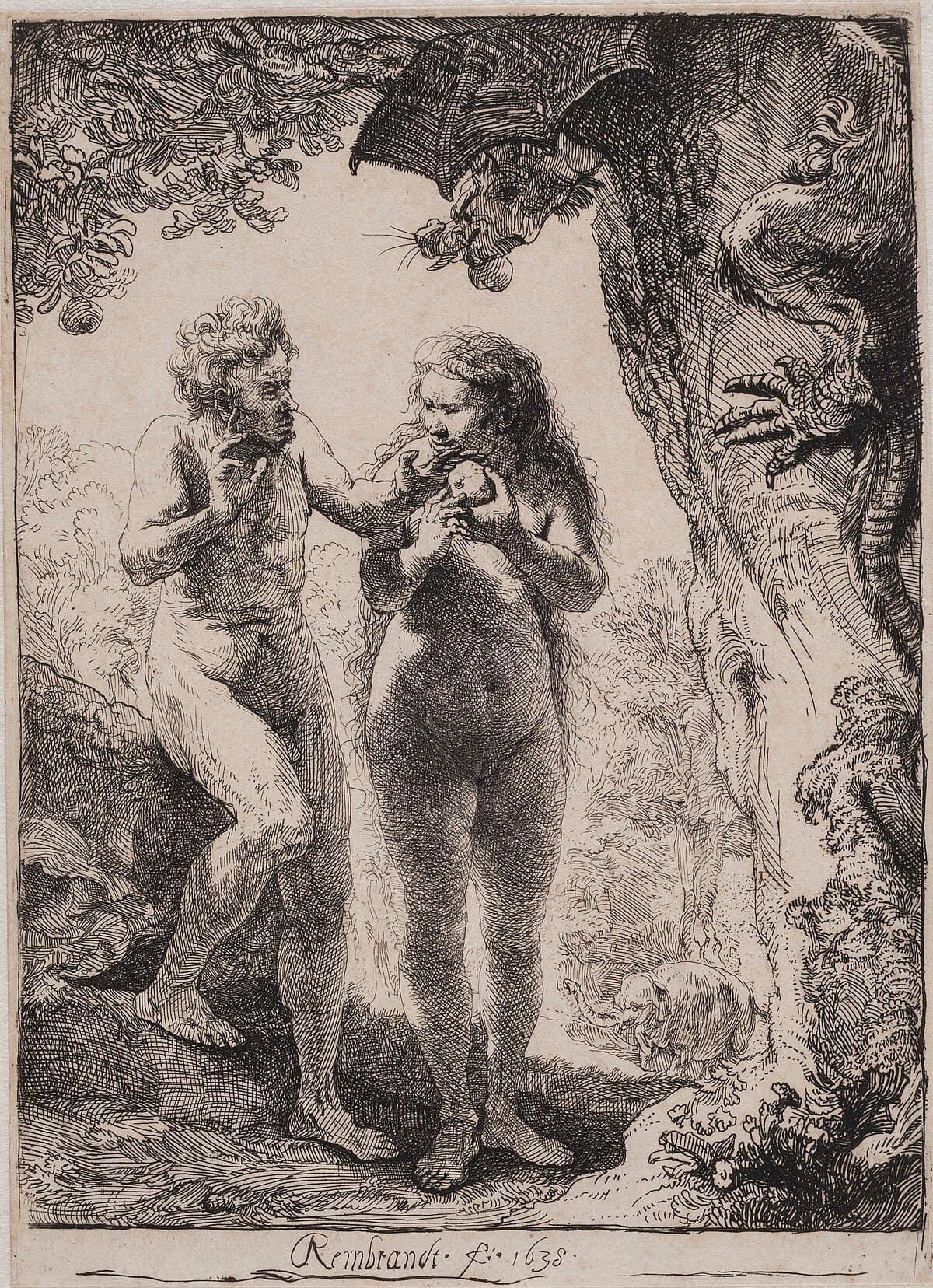 Adam and Eva by Rembrandt van Rijn