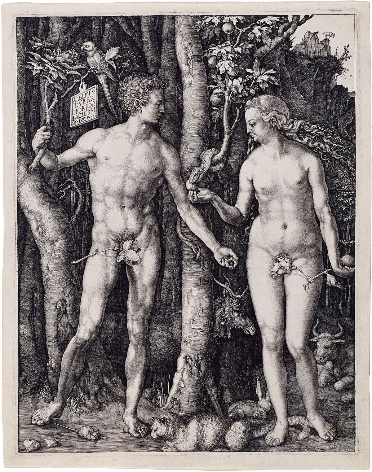 Adam and Eve by Rembrandt van Rijn