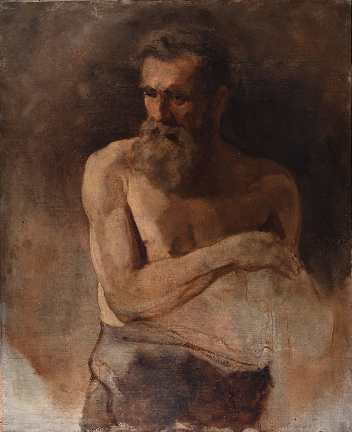 An Old Man with a Large Beard by Rembrandt van Rijn