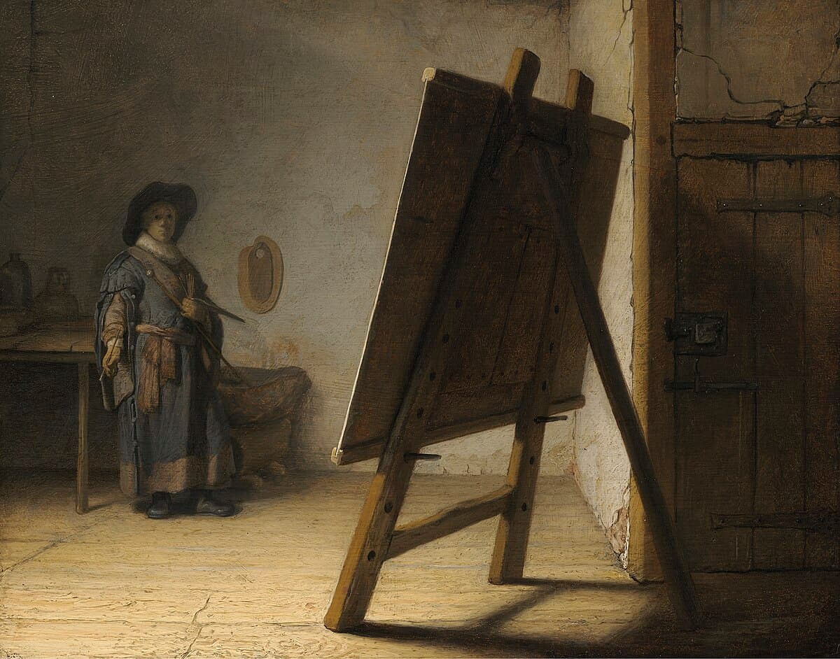 Artist in his Studio by Rembrandt van Rijn