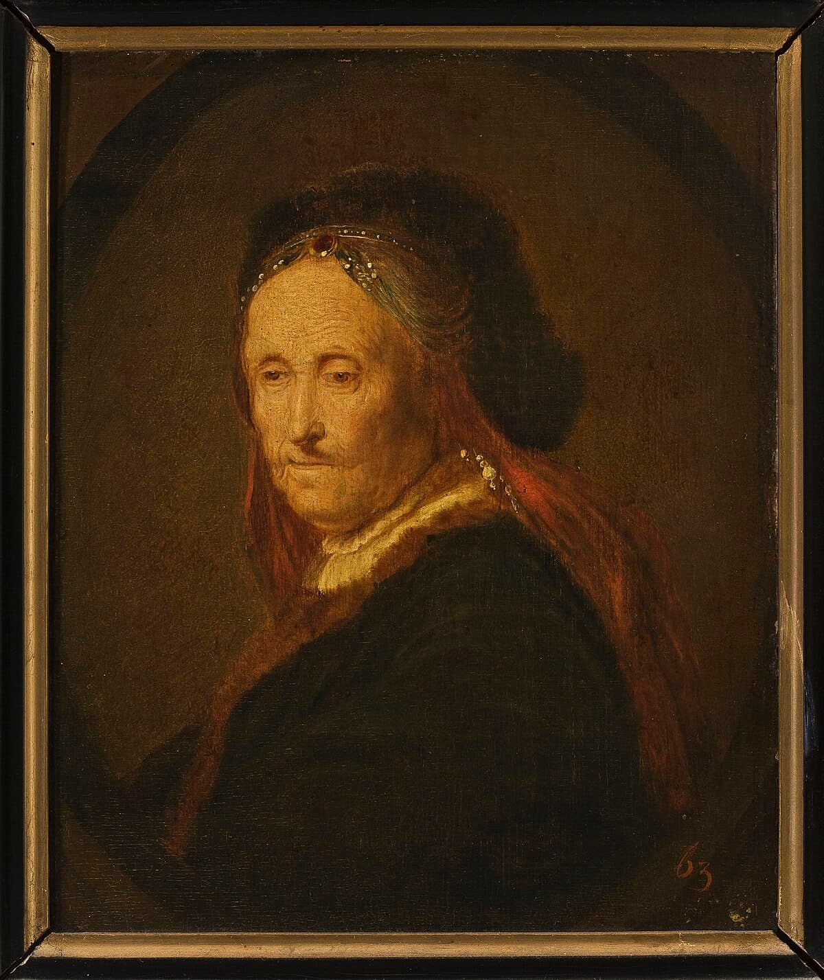 Portrait of artist's mother by Rembrandt van Rijn