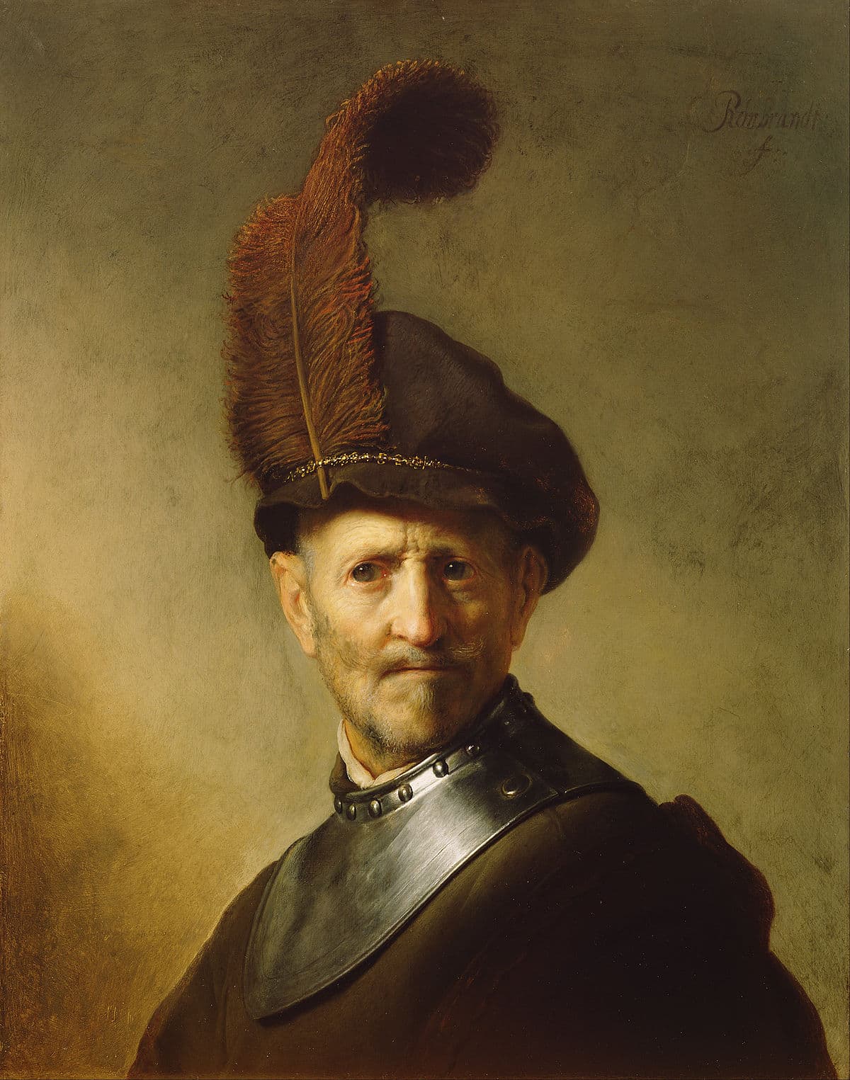 Portrait of Rembrandt's Father by Rembrandt van Rijn