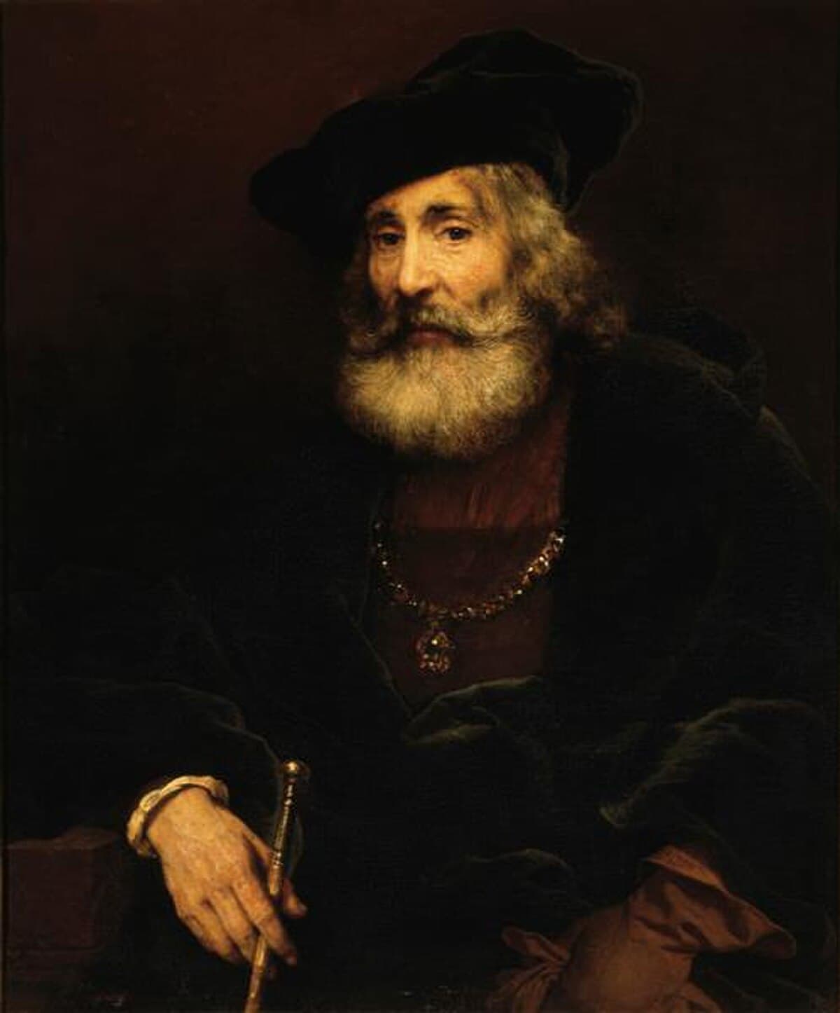 Seated Old Man by Rembrandt van Rijn