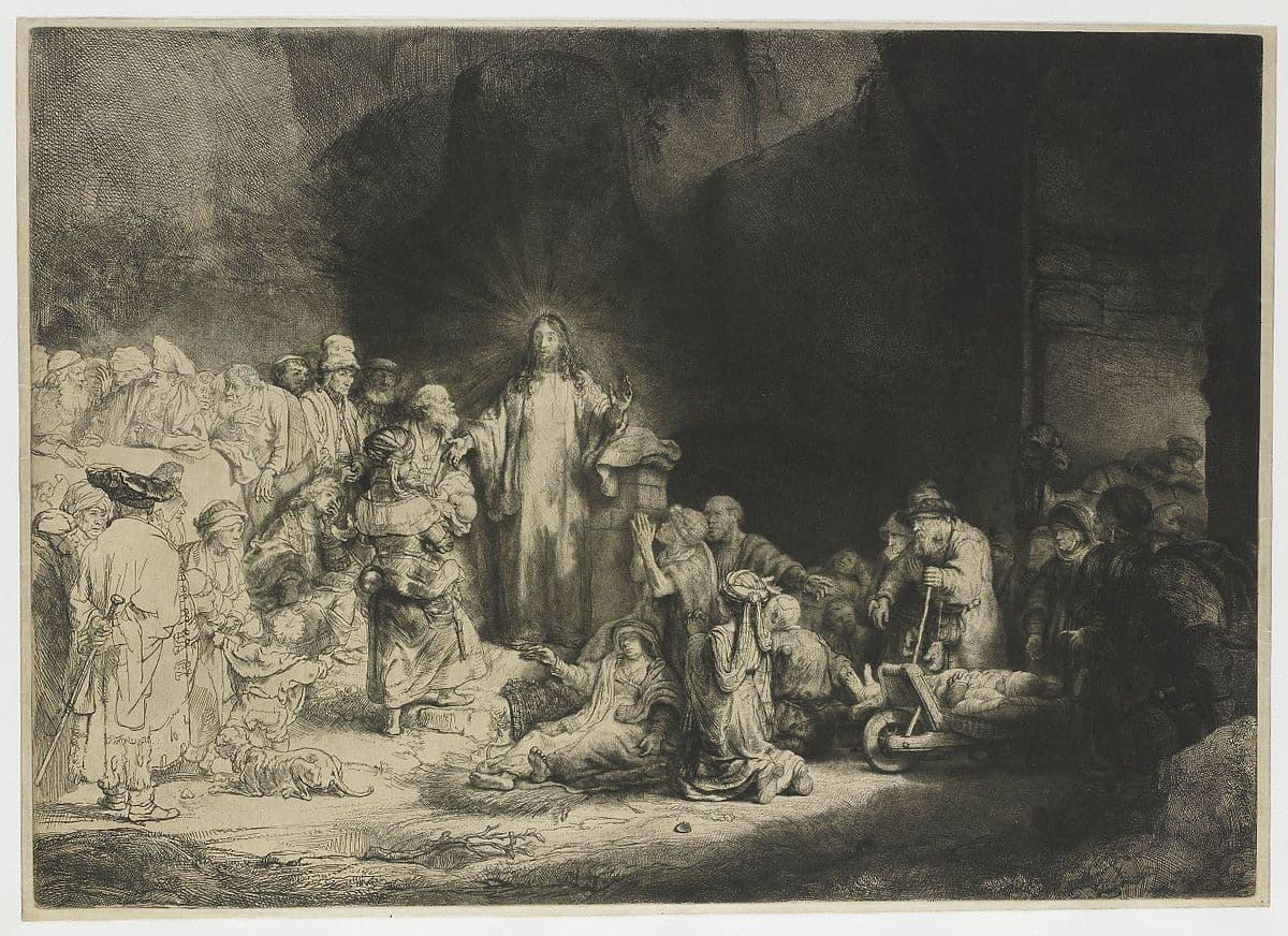 The Hundred Guilder Print by Rembrandt van Rijn at Art Institute of Chicago