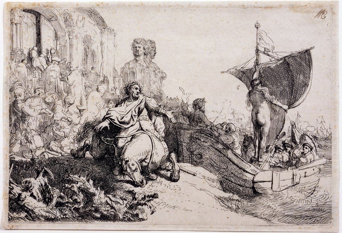 The ship of fortune by Rembrandt van Rijn