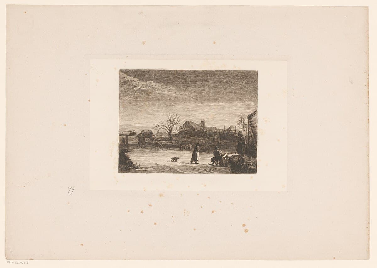 The skater by Rembrandt van Rijn