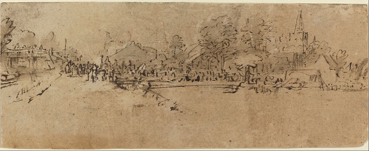 View of Diemen by Rembrandt van Rijn
