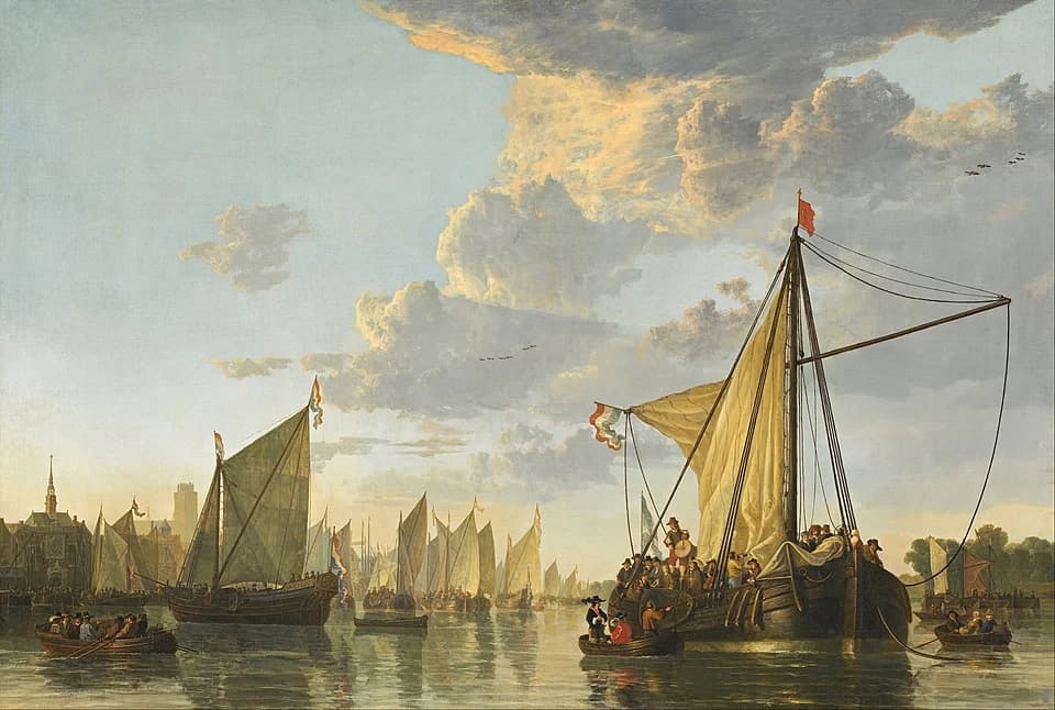 River Landscape with Horseman and Peasants by Aelbert Cuyp