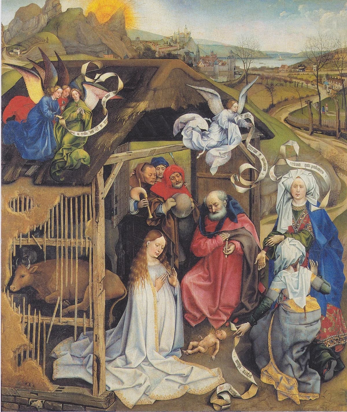 Adoration of Shepherds by Robert Campin at Musée des Beaux-Arts de Dijon, Dijon