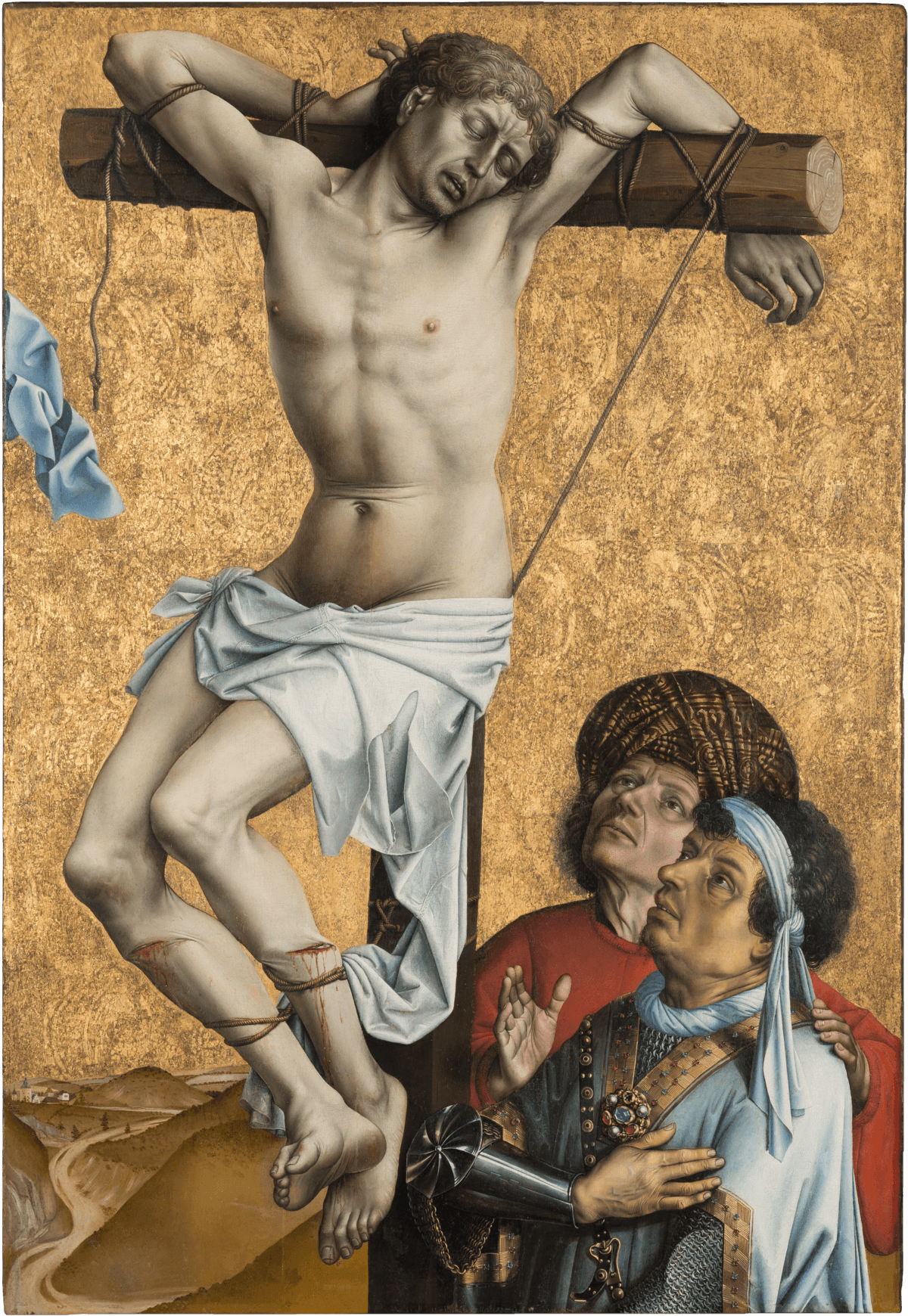The Crucified Thief by Robert Campin at Städel, Frankfurt am Main