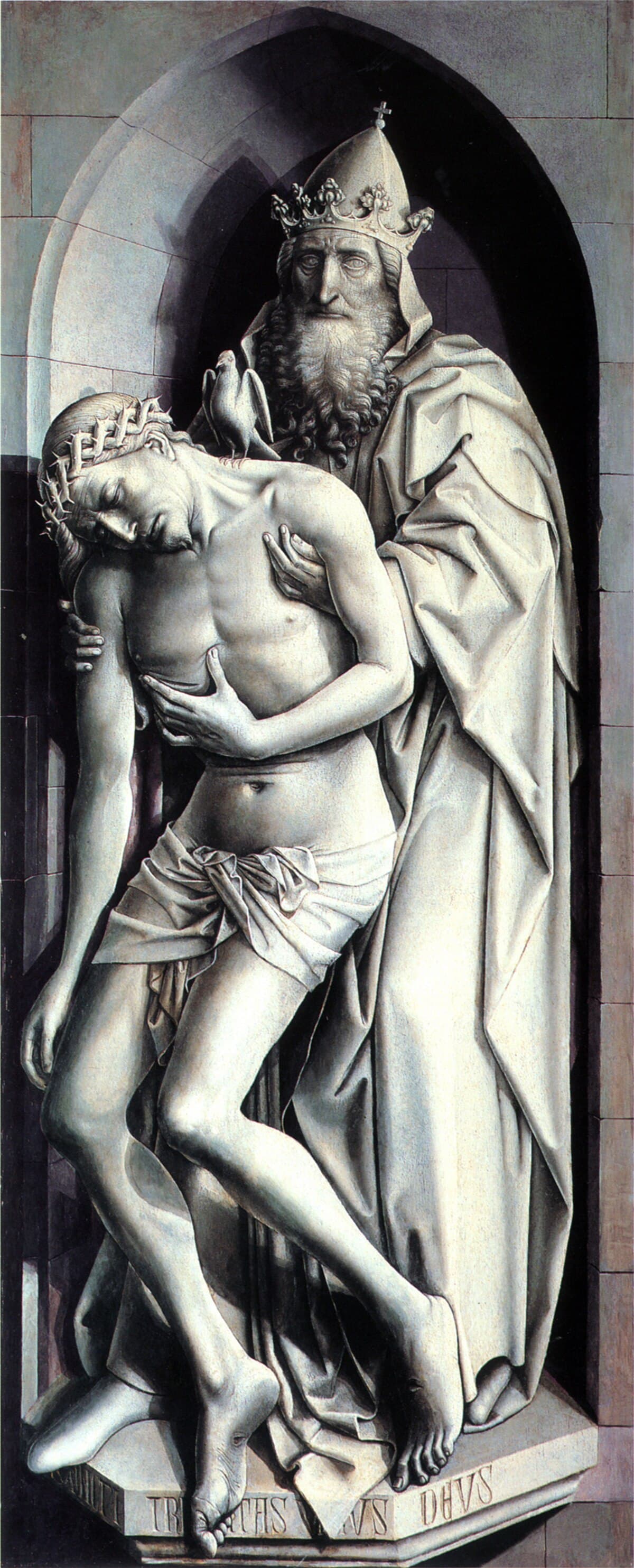 Trinity of the Broken Body by Robert Campin