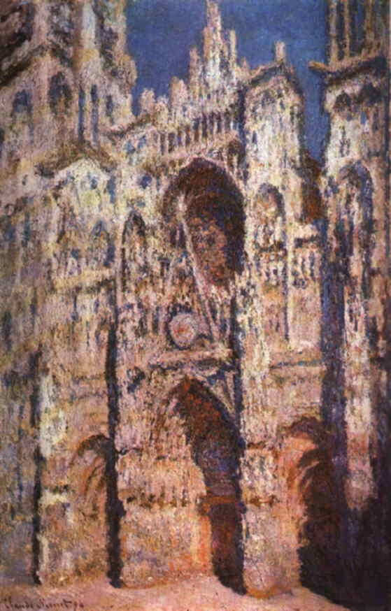 Rouen Cathedral, West Façade, Sunlight by Claude Monet