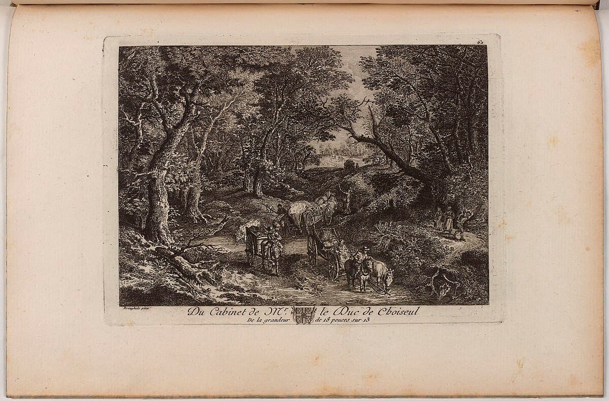 Wooded Landscape by Salvator Rosa at Private Collection