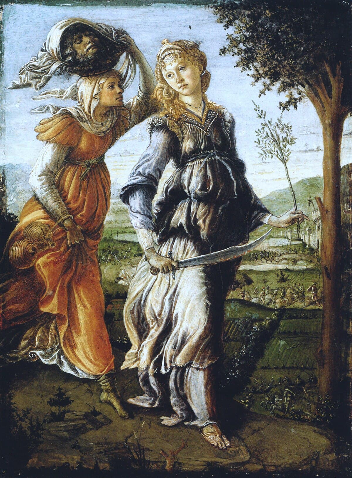 The return of Judith to Bethulia by Sandro Botticelli