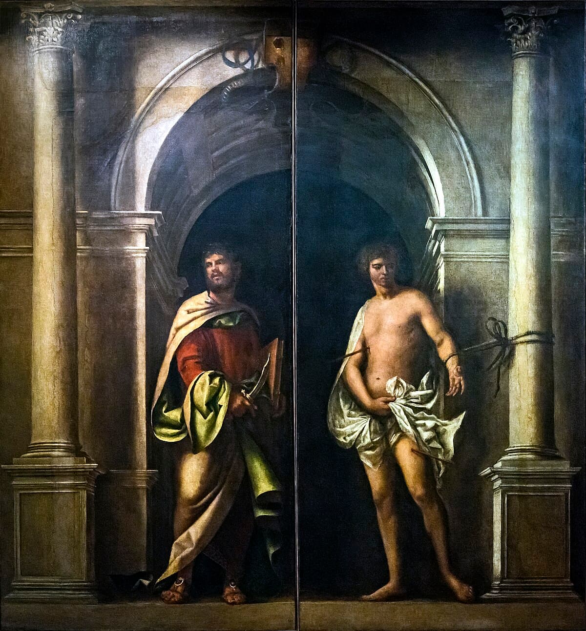 Shutters of the organ of San Bartolomeo, Venice by Sebastiano del Piombo