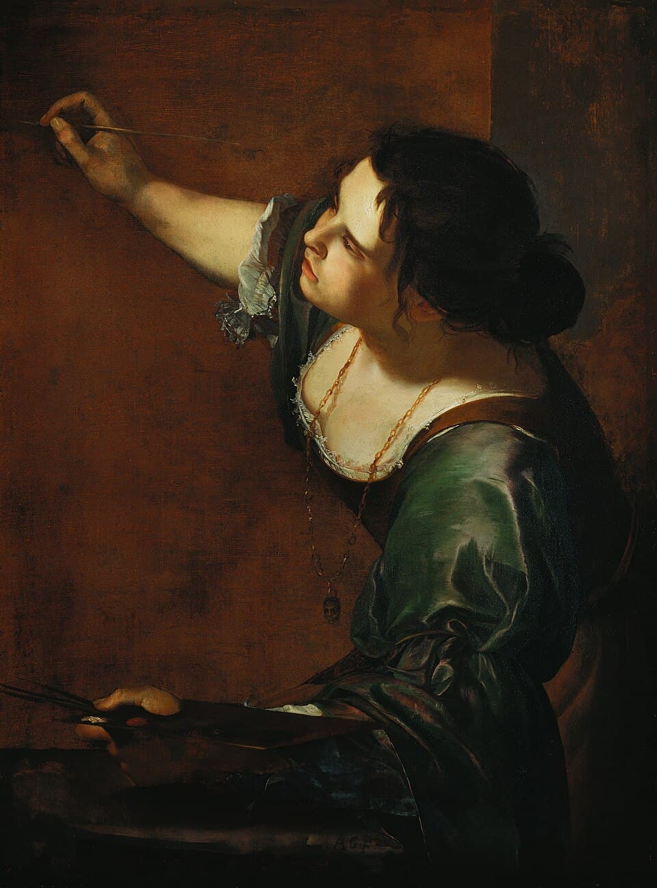 Self-Portrait as the Allegory of Painting by Artemisia Gentileschi